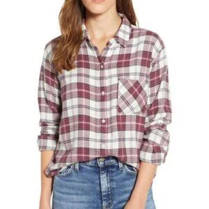 Rails Hunter Shirt, Cream/Raspberry/Slate in Medium